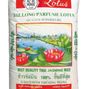 Riz long 20 kg Parfumé Thaïlande Lotus Riz du Monde