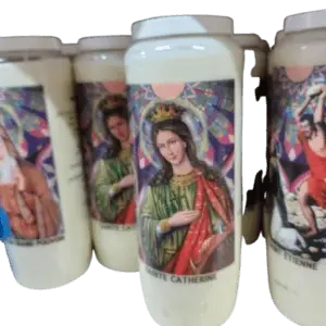 BOUGIE NEUVAINE SAINTE THERESE  20 cm de hauteur 0.50 g