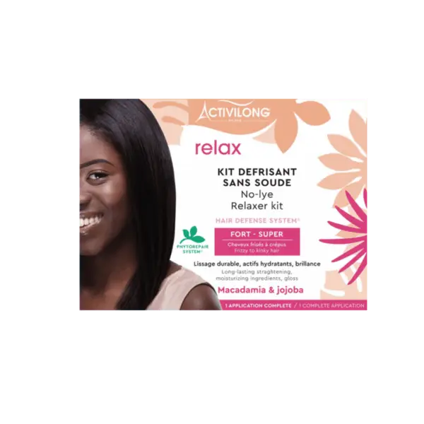 ACTIVILONG SUPER FORT le kit défrisant Relax Fort, enrichi en Macadamia et Jojoba 450 g