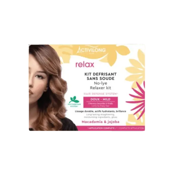 ACTIVILONG DOUX Kit Défrisant sans soude ACTIGLOSS NOURRISH - DOUX cheveux défrisés nourris et brillants