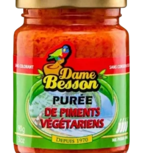 Purée de Piment Végétarien des Antilles -Dame Besson
